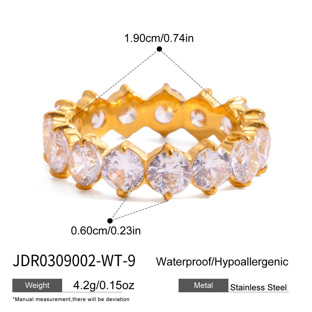 Full White Zircon Rings
