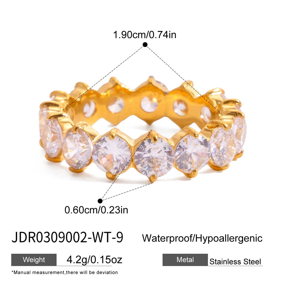 Full White Zircon Rings