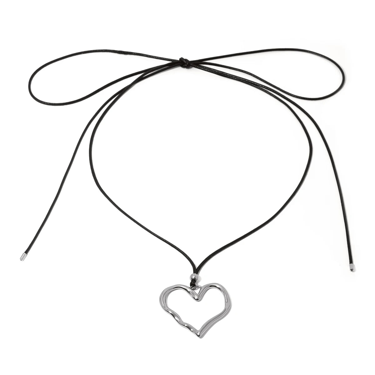 Rope Line Love Pendant Necklace