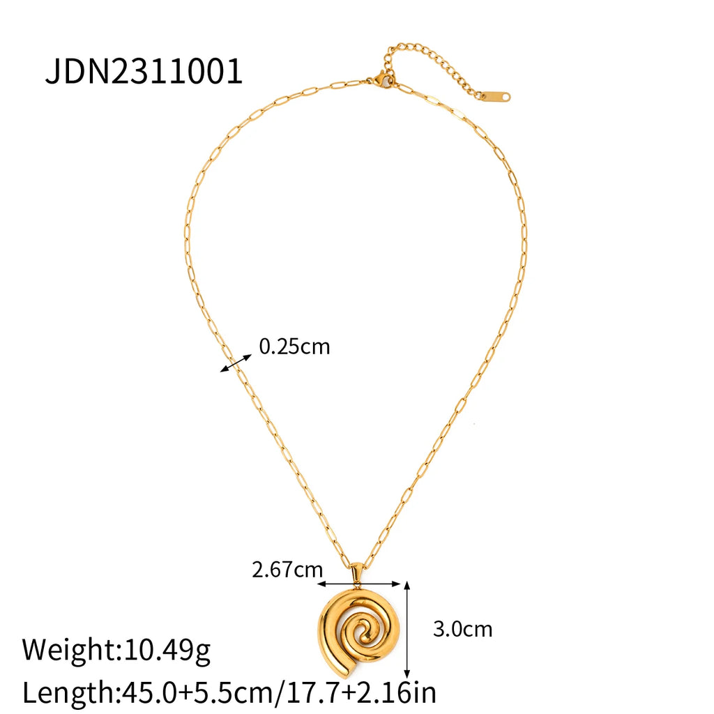 Threaded Circle Pendant Necklace