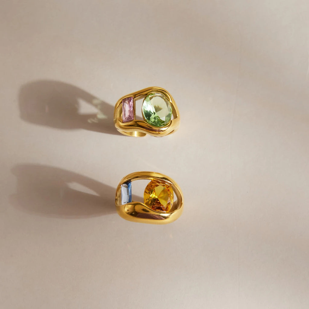 Sweet Colored Zircon Rings