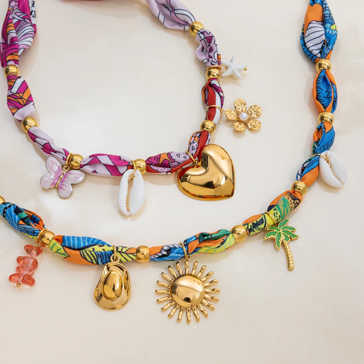 Resort Style Drop Pendant Necklace