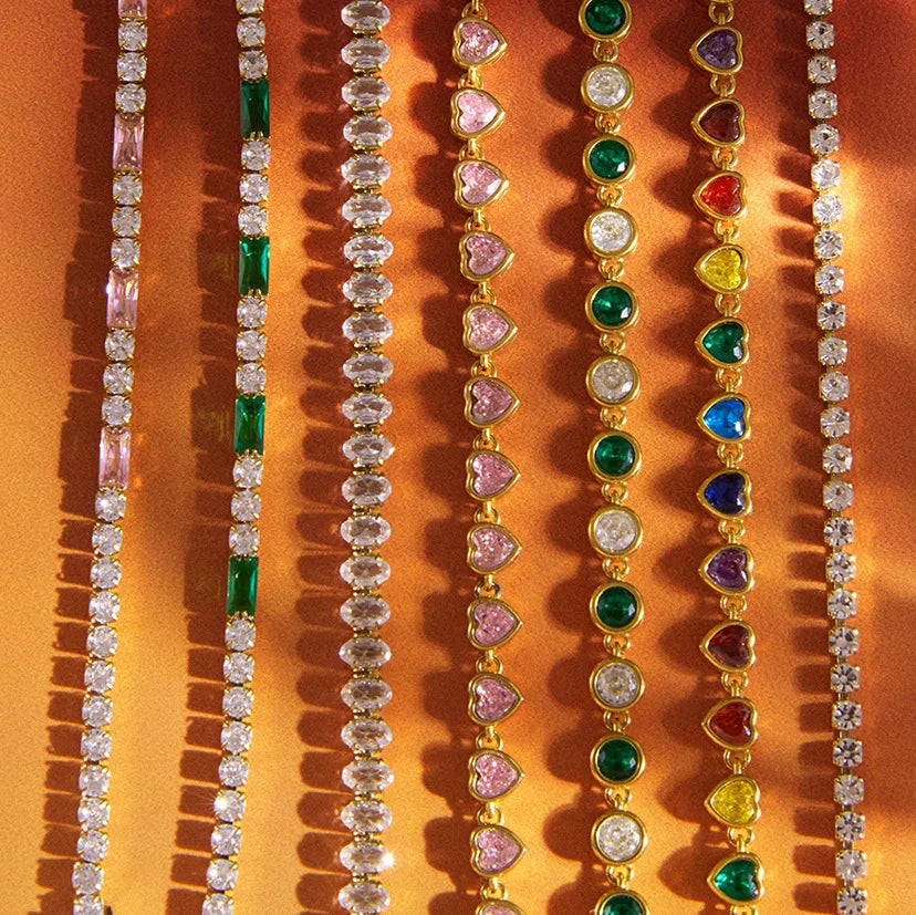 Luxury Multicolor Zircon Tennis Bracelet