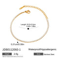 Geometric Rhinestone Tennis Chain Bracelet