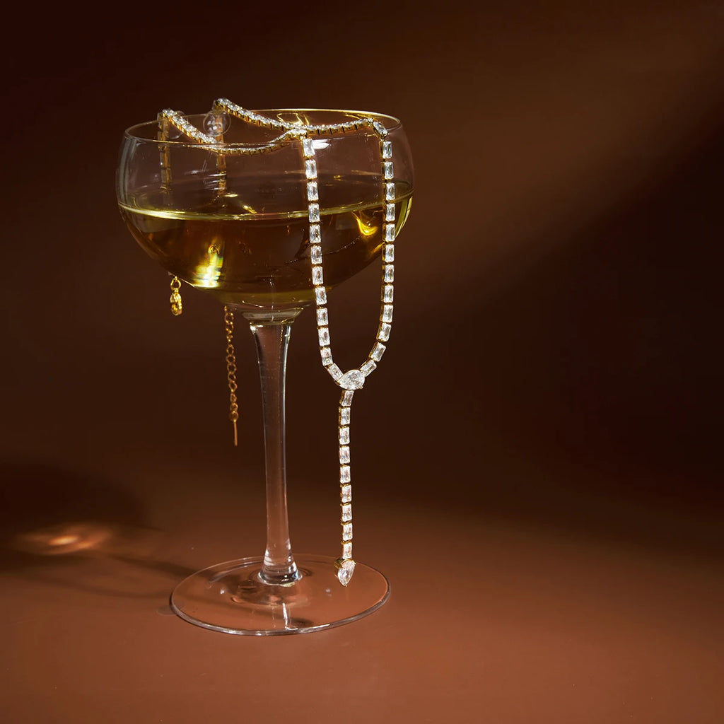 Luxury Y Shape Zircon Tennis Chain Necklace