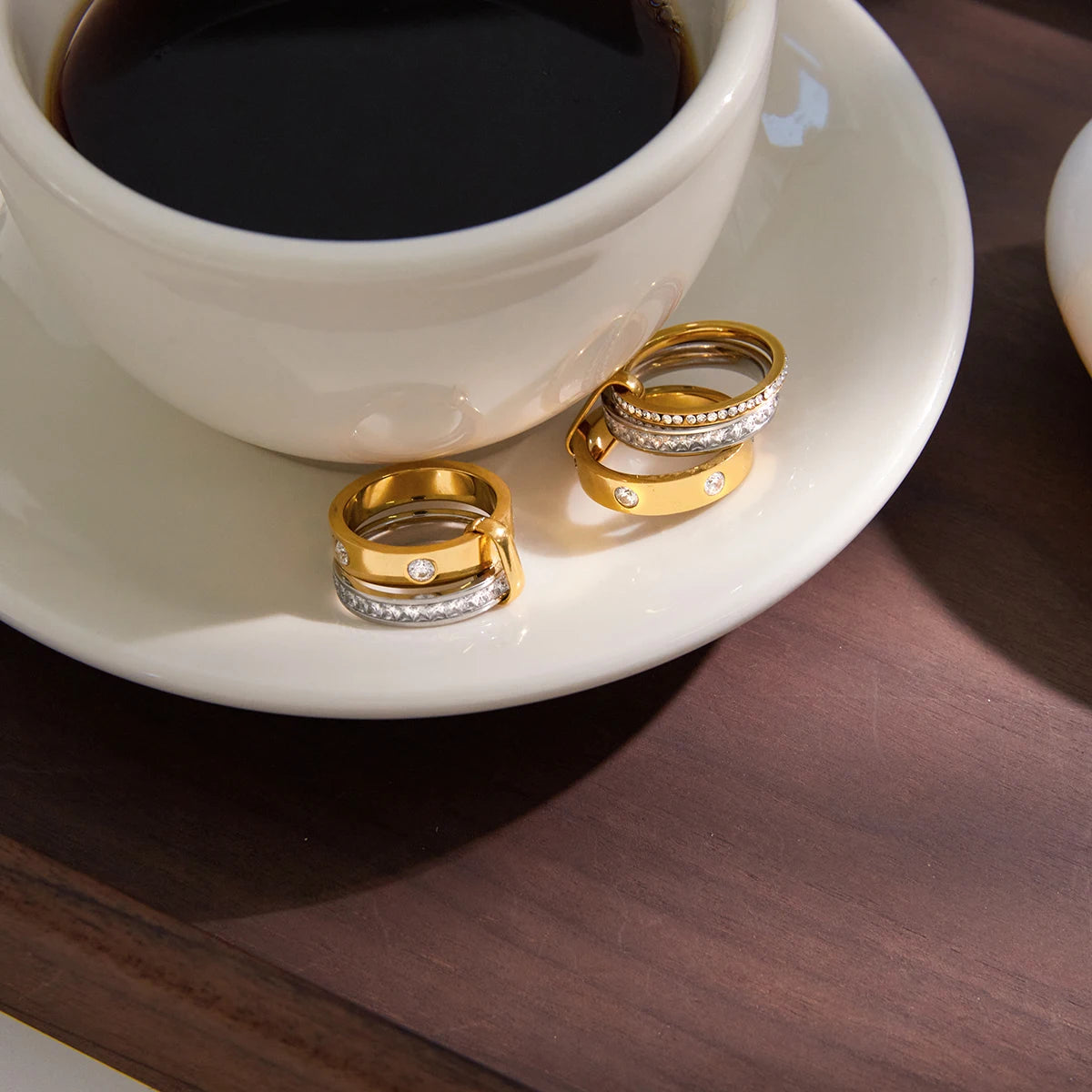 Classic Mixed Color Stackable Rings