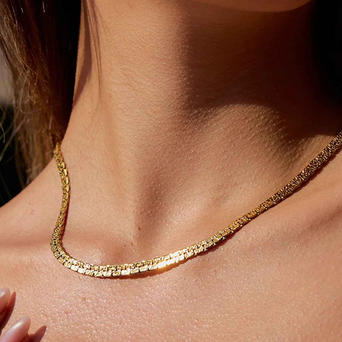Hammered Starfish Pendant Necklace