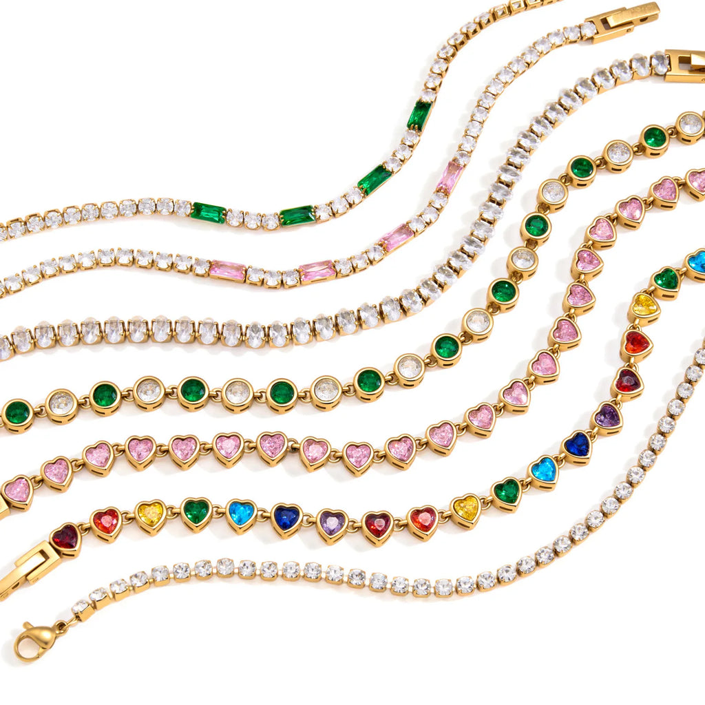 Luxury Multicolor Zircon Tennis Bracelet