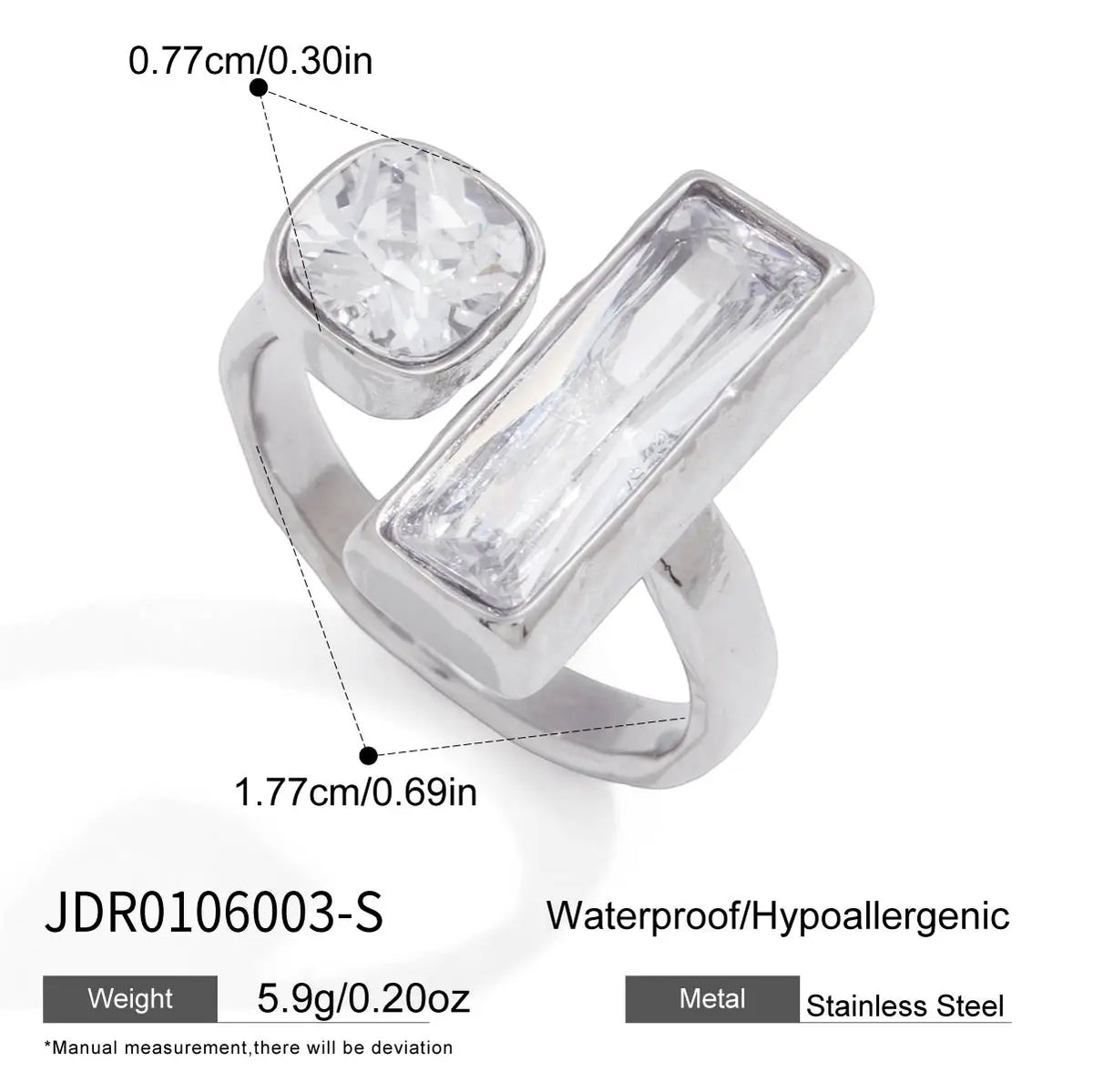 Classic Geometric Crystal Open Rings