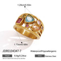 Colorful Zircon Rings