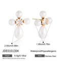 Pearl Chain Starfish Shell Pendant Necklace And Earrings