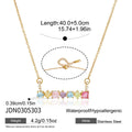 Colored Geometric Zircon Pendant Necklace