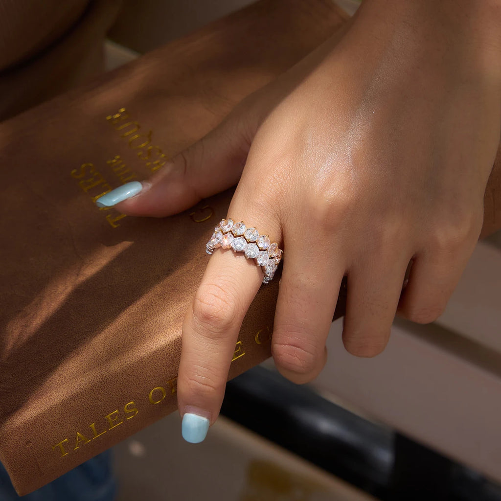 Full White Zircon Rings