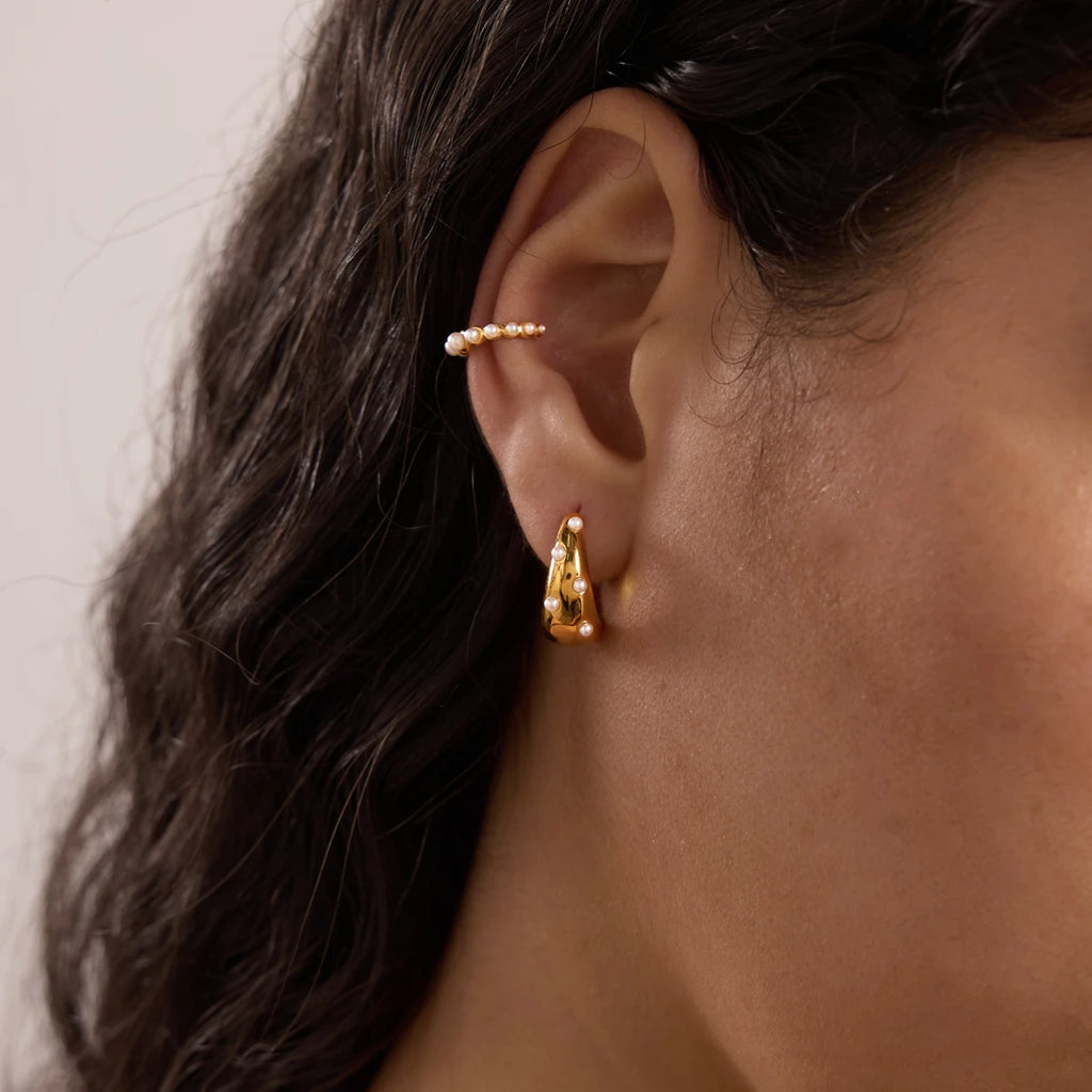 Pearl Hoop Earring