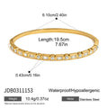 Multicolor Geometric Zircon Bangle