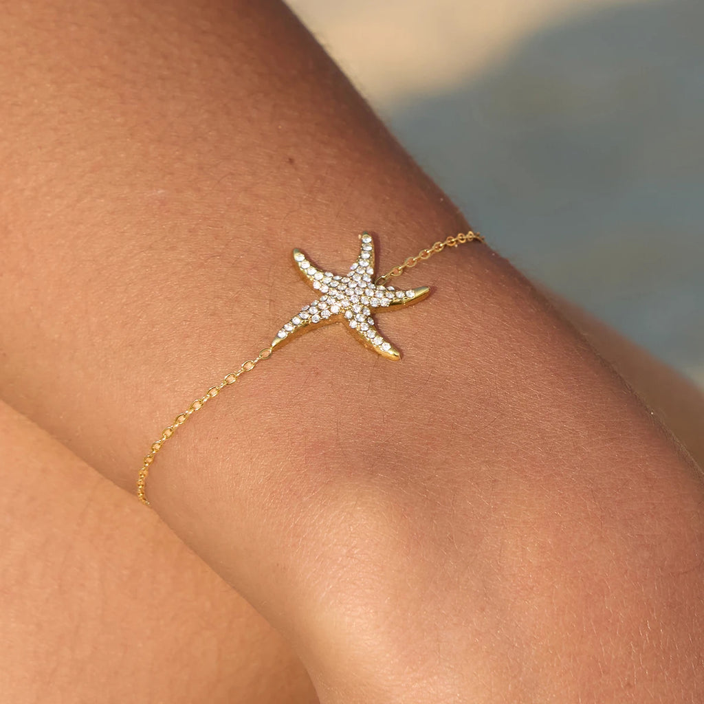 Full Crystal Starfish Bracelet