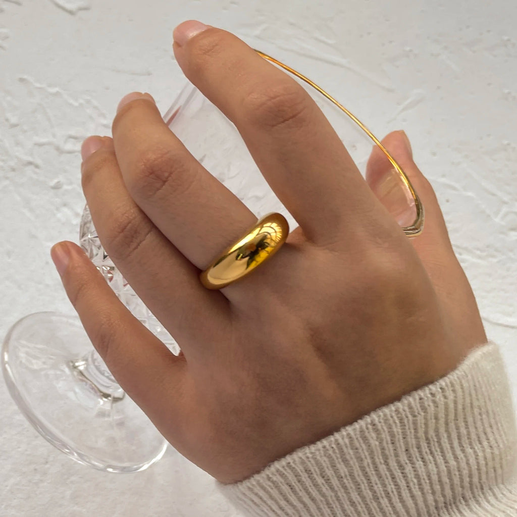 Stainless Steel Geometric Fashion Ring
