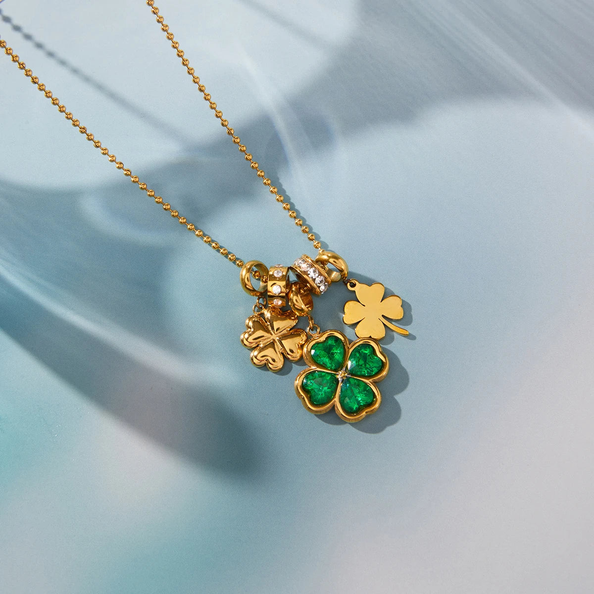Classic Heart Shape Green Zircon Pendant Necklace