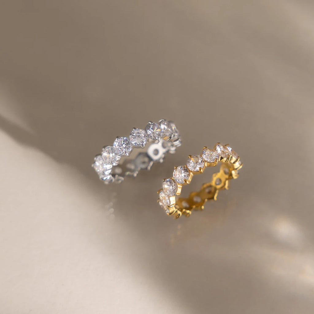 Full White Zircon Rings