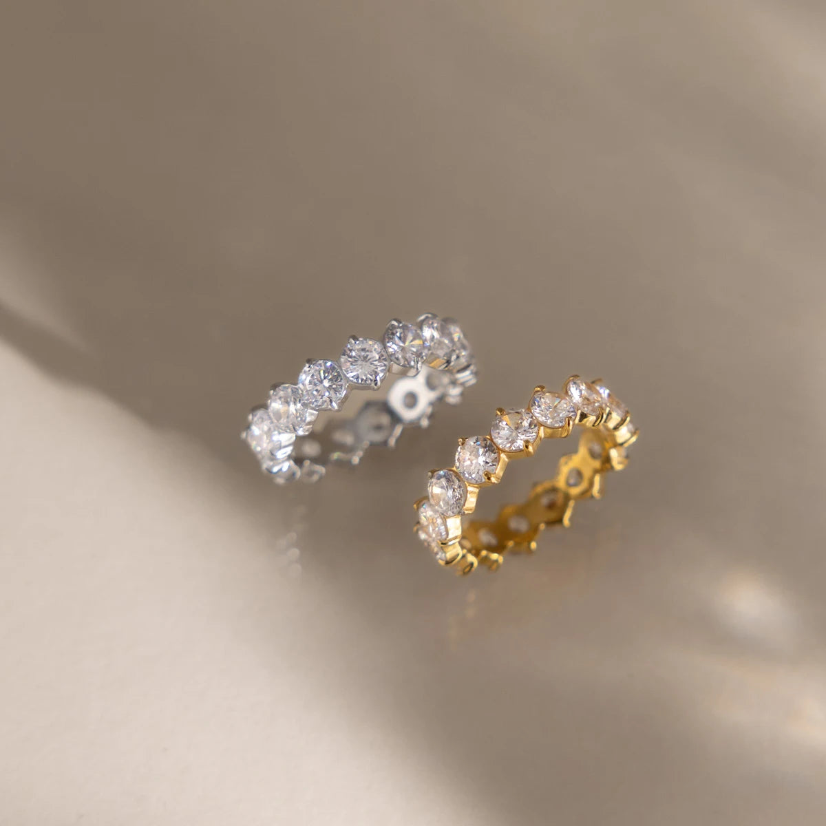 Full White Zircon Rings