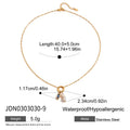 Natural Pearls And Color Zirconia Pendant Necklace