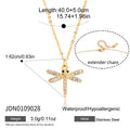 Delicate Crystal Dragonfly Pendant Necklace