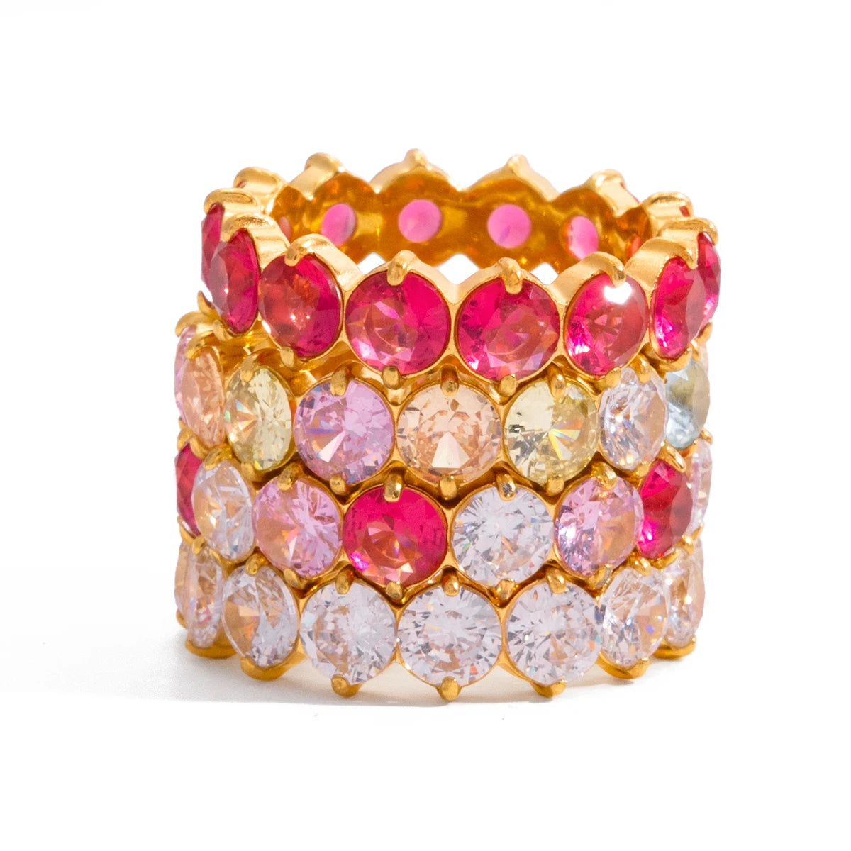 Multicolor Zircon Rings