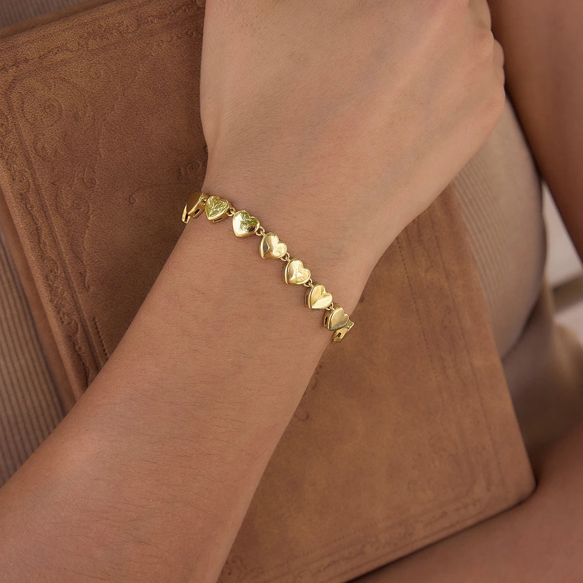 Heart Shape Stainless Steel Waterproof Bracelet
