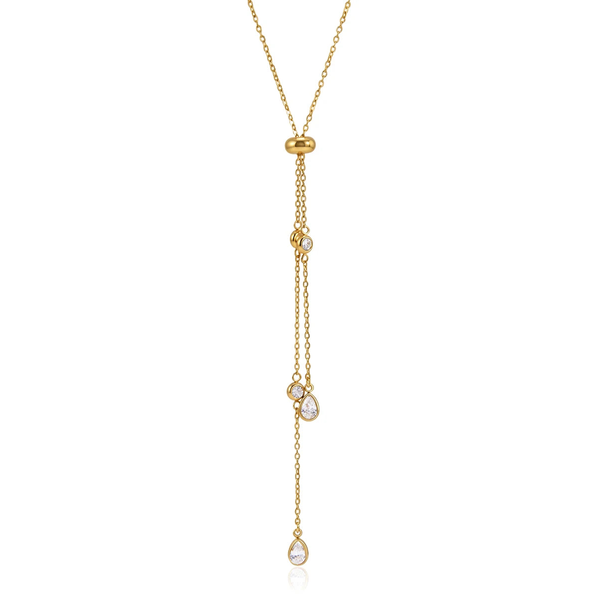Water Drop Zircon Pendant Necklace