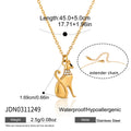 Cute Oil Drip Red Heart Crystal Dog Pendant Necklace