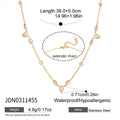 Delicate Round Water Drop Zircon Pendant Necklace