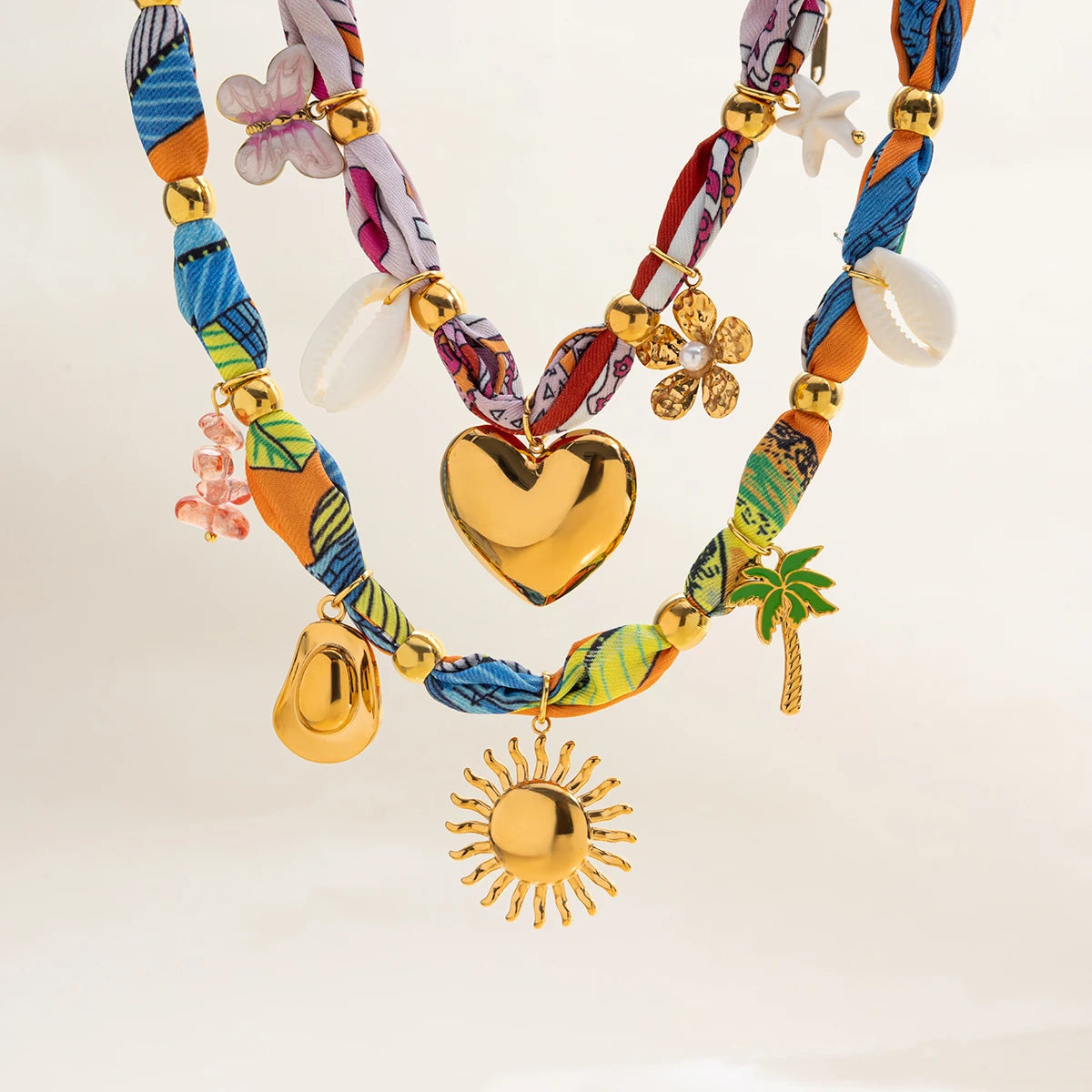 Resort Style Drop Pendant Necklace