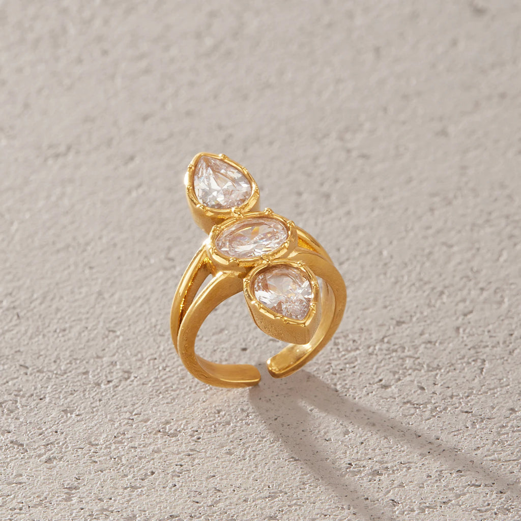 Geometric Zircon Rings