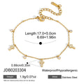 Delicate Cross Round Zircon Pendant Bracelet