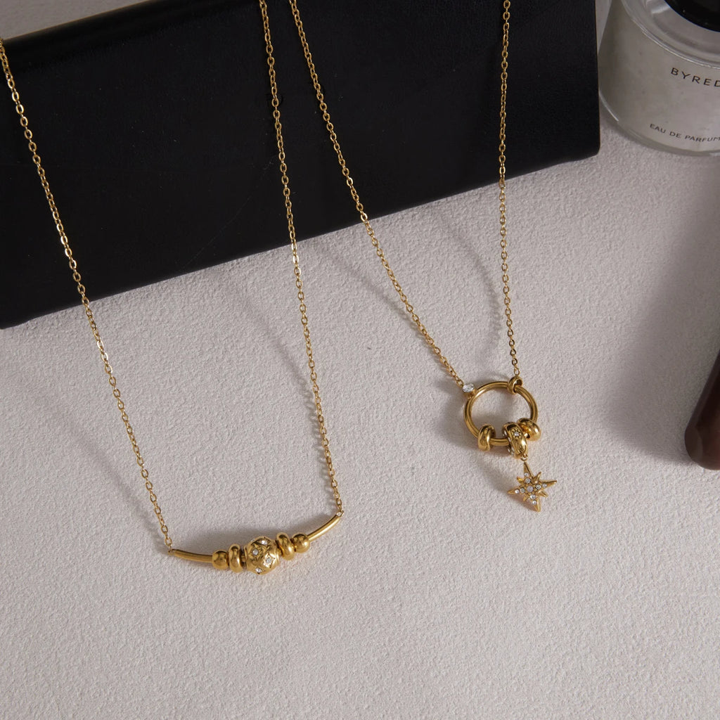 Zircon Star Pendant Necklace