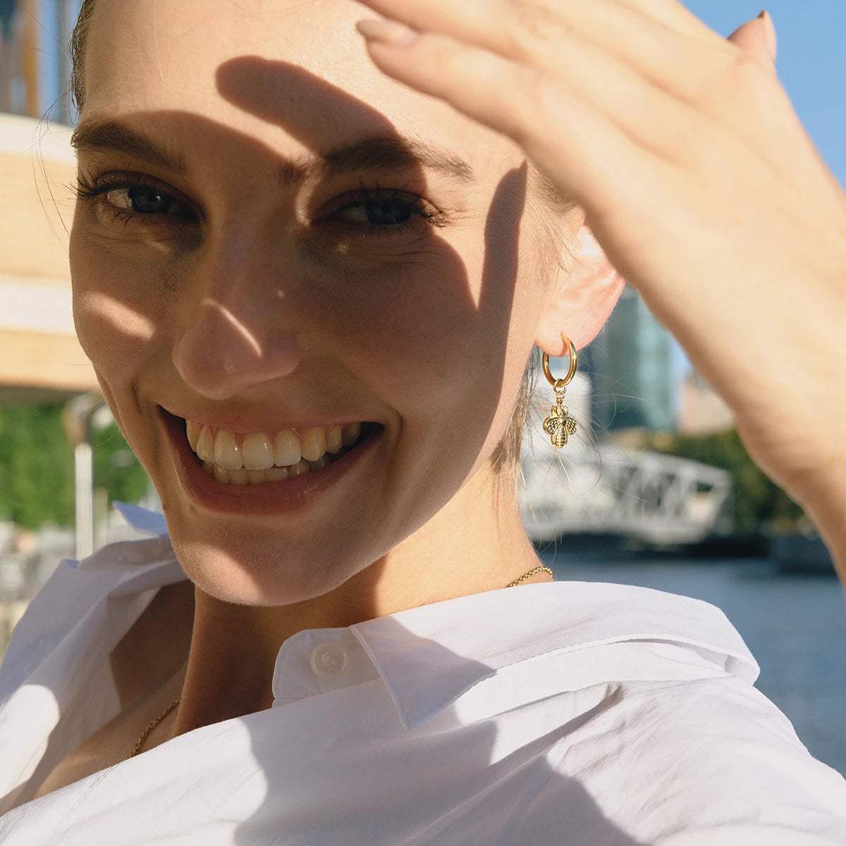 Cute Bee Drop Earrings
