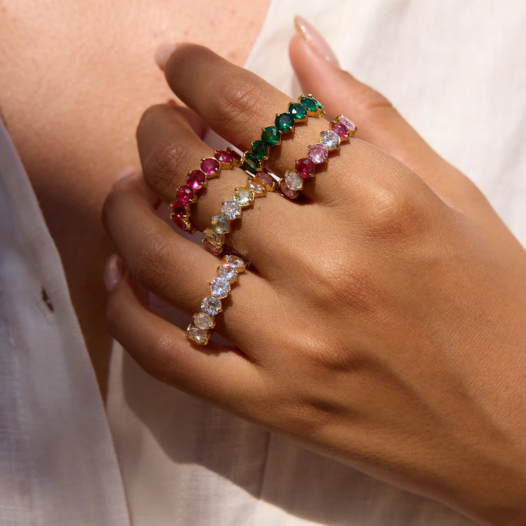 Multicolor Zircon Rings