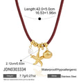 Starfish Shell Pearl Pendant Necklace