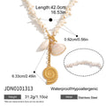 Summer Beach Shell Necklace and Earrings