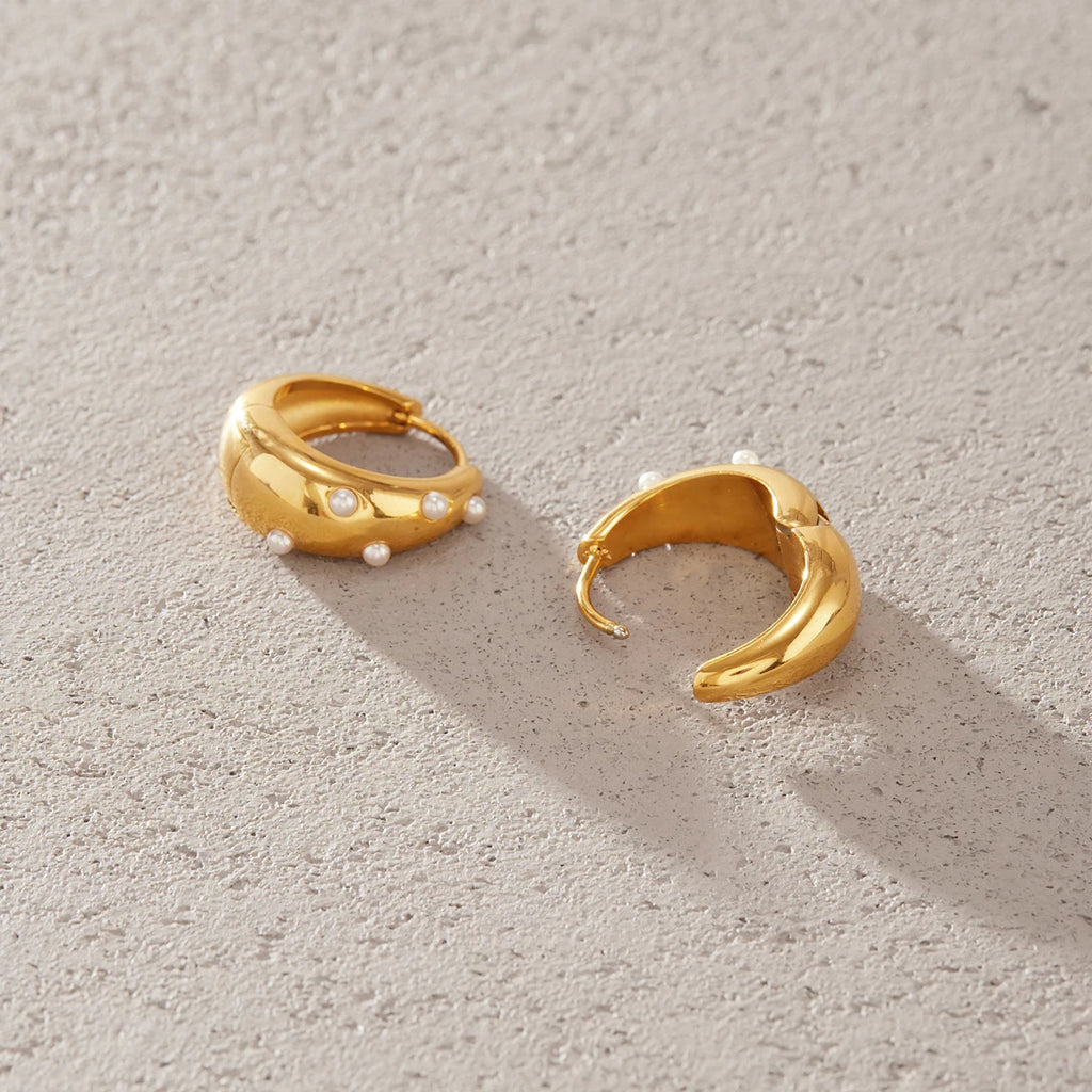 Pearl Hoop Earring