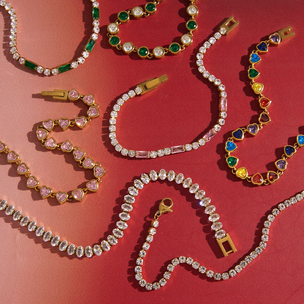 Luxury Multicolor Zircon Tennis Bracelet
