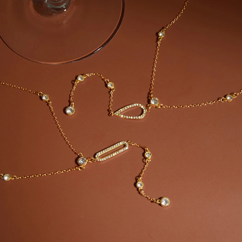 Minimalist Y Shape Chain Necklace