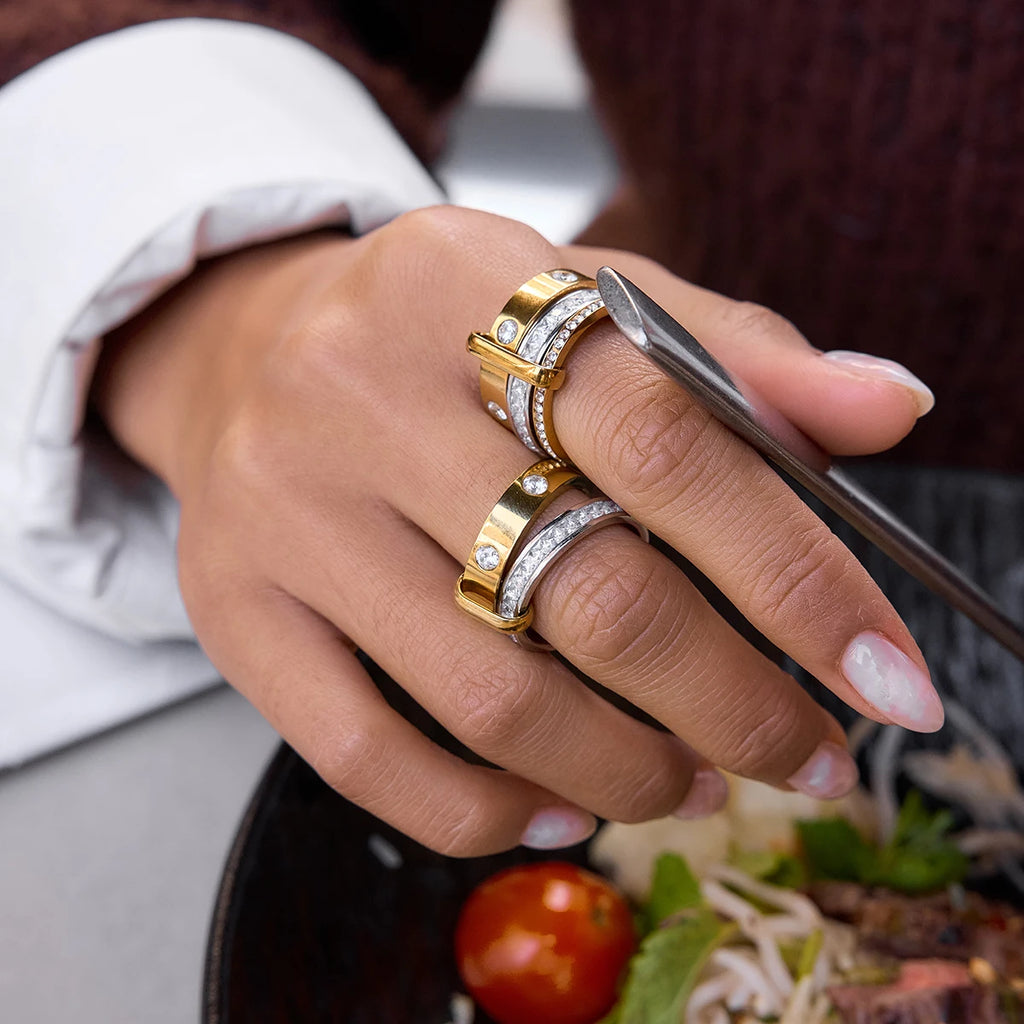 Classic Mixed Color Stackable Rings