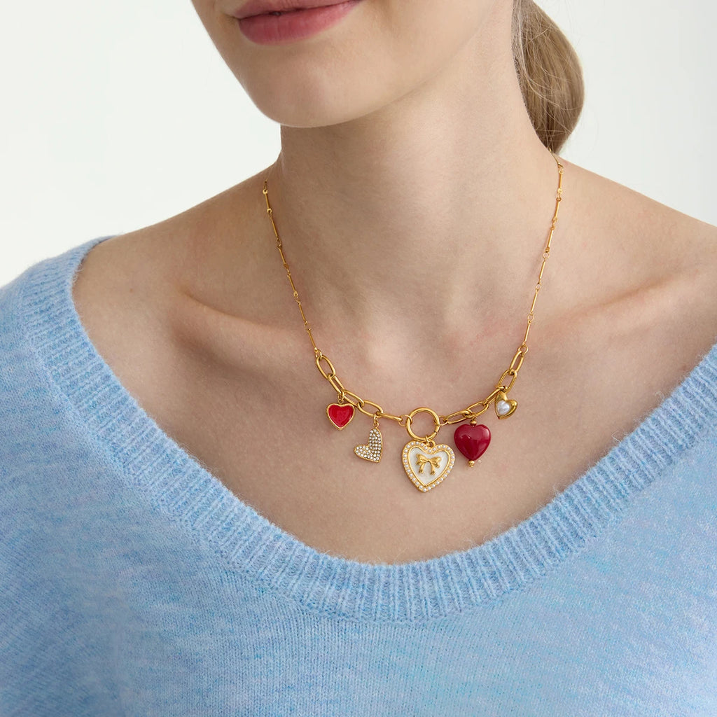 Romantic Heart Pendant Necklace