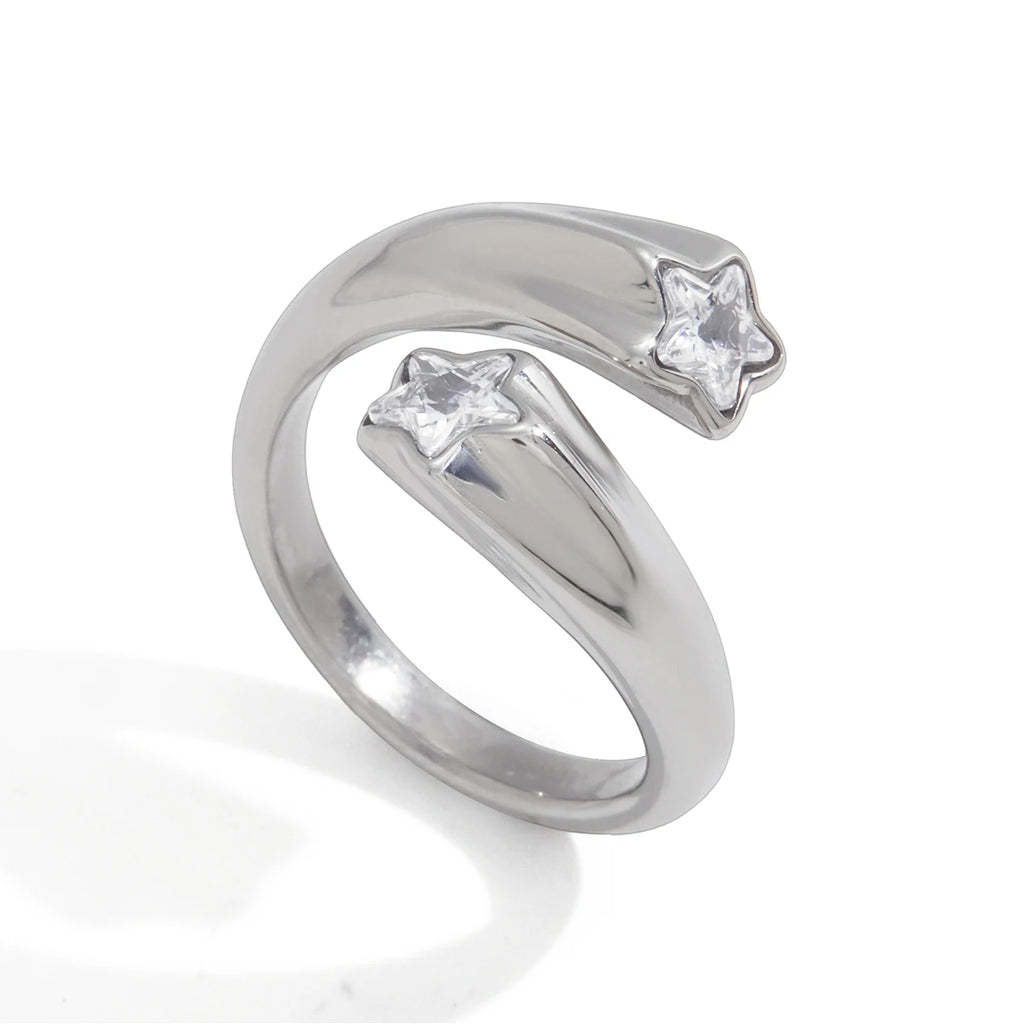 Classic Star Shape Zircon Rings