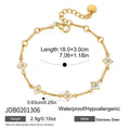 Delicate Zircon Flower Bracelet