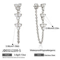 Zircon Flower Earrings