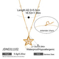 Delicate Zircon Star Pendant Necklace