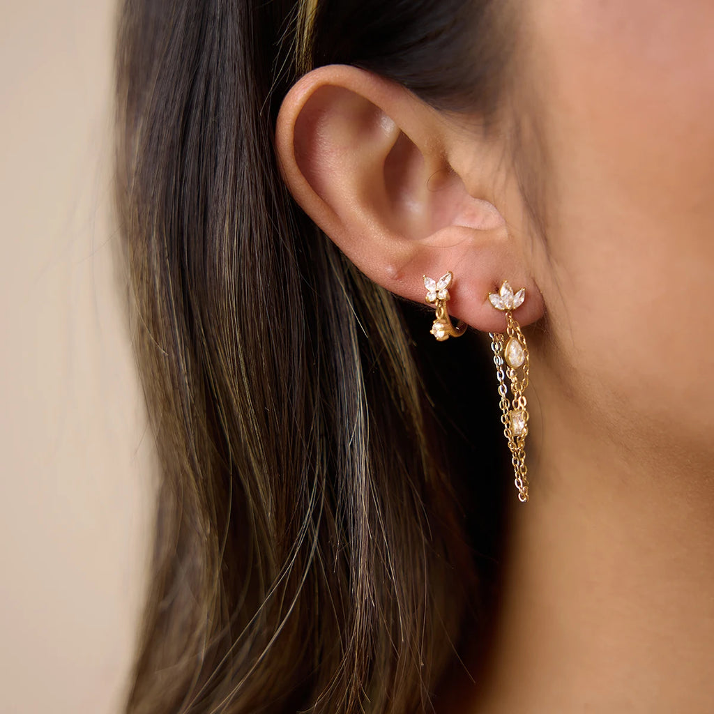 Zircon Butterfly Earring