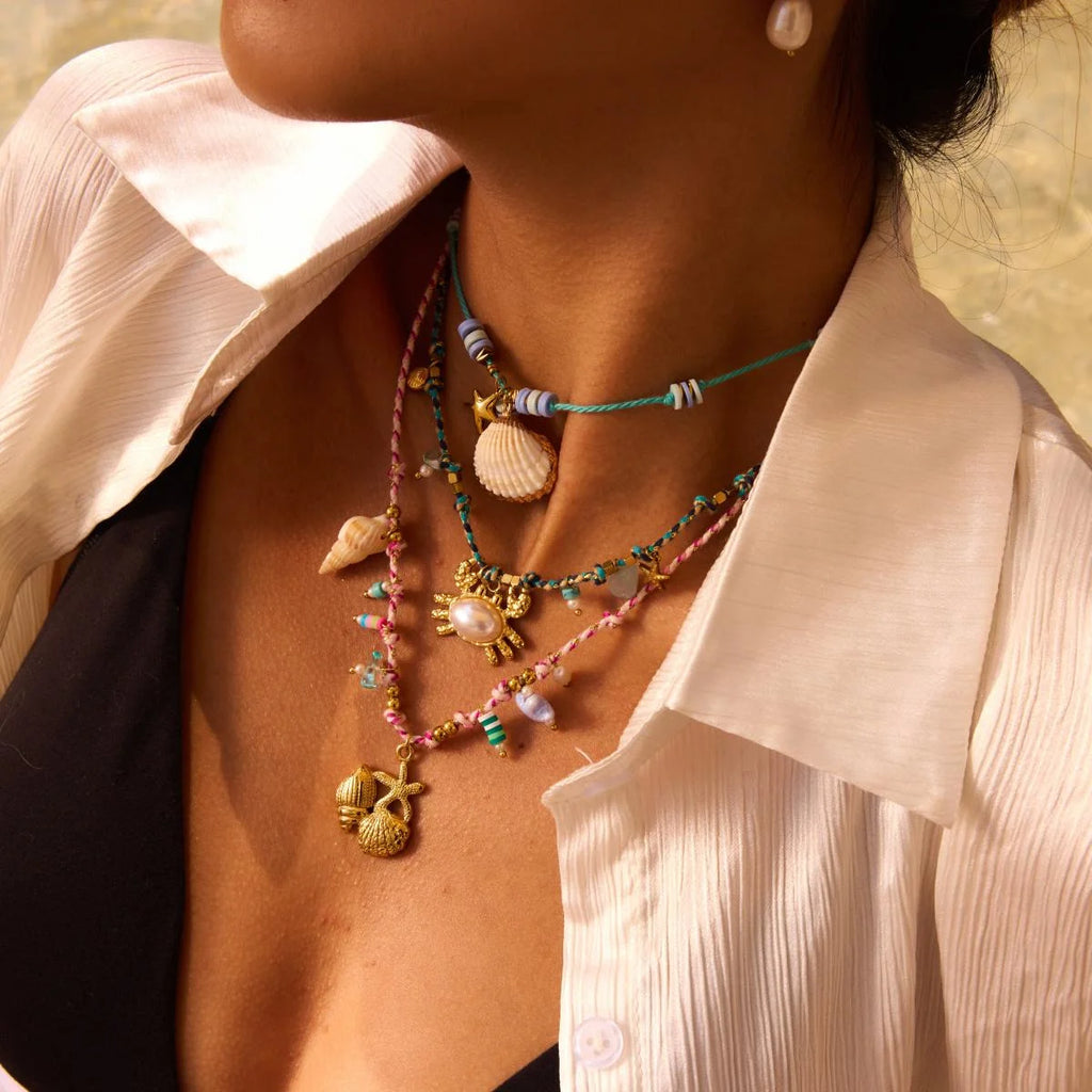 Color Rope Oceans Pendant Necklace